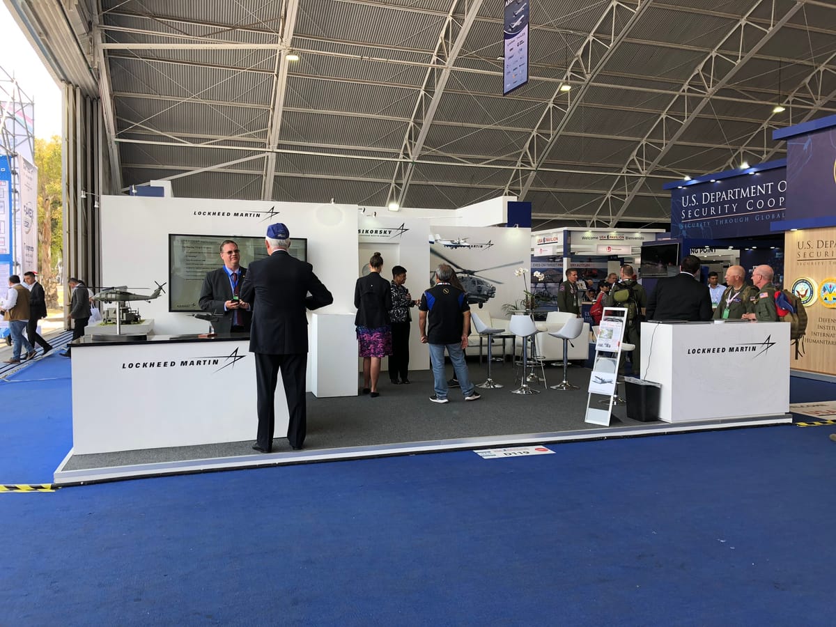 Stand de Lockheed Martin construido por Xpo-Ideas
