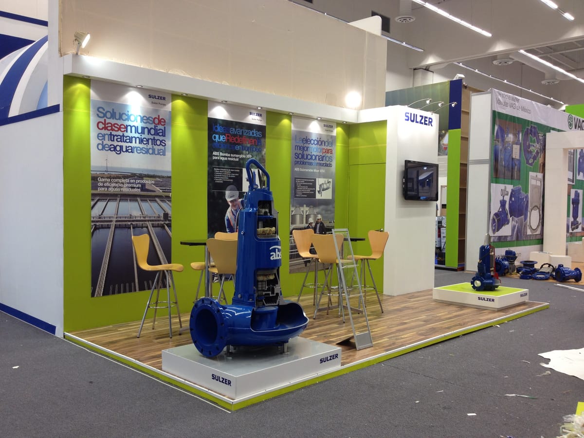 Stand de Sulzer construido por Xpo-Ideas